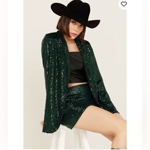 17 NWT 258.00  Show Me Your Mumu Women's Sequins Dance Blazer SMALL